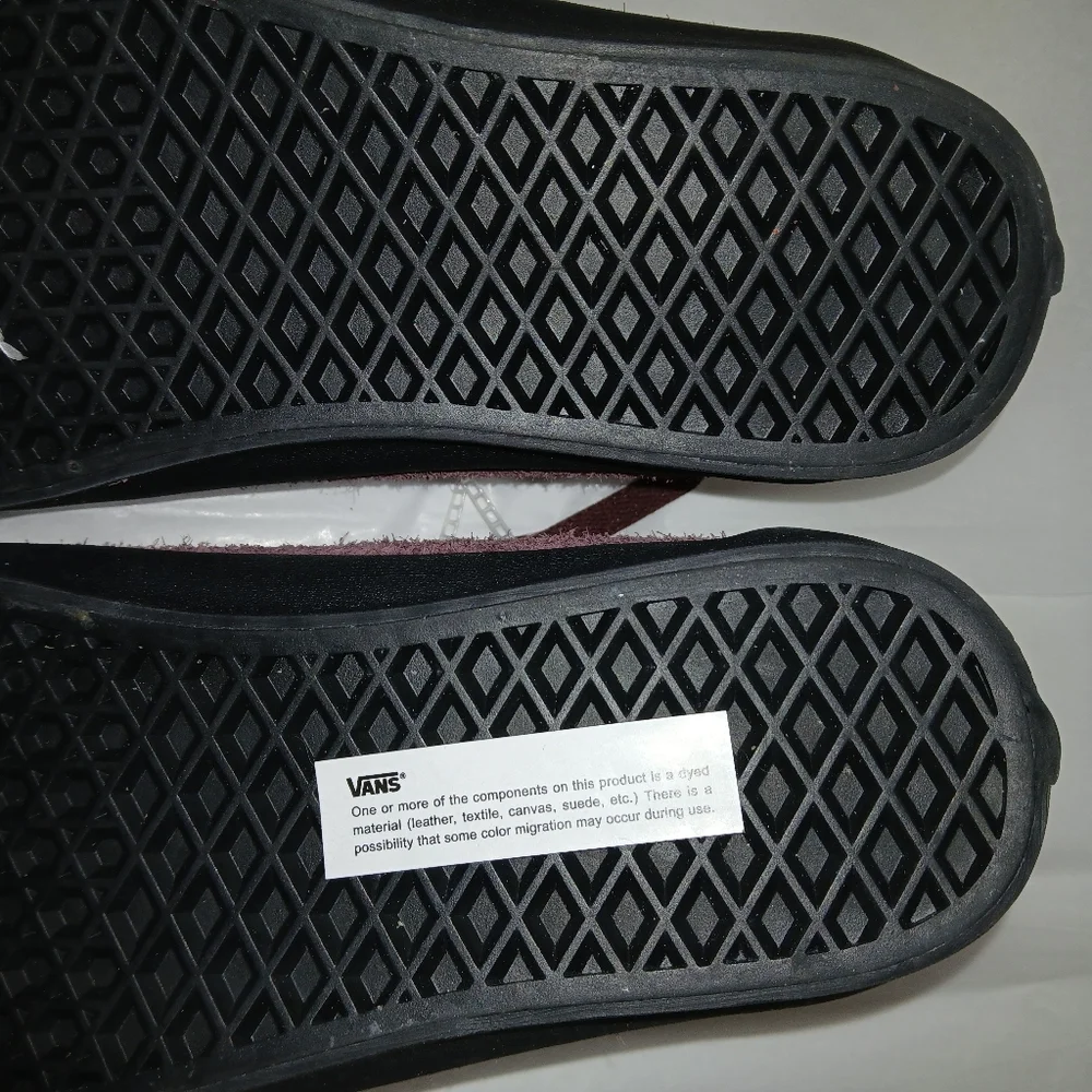 SOLD Vans Sport Low Skate Shoes Suede & Leather, Brown With Pink V-Stripe - Picture 9 of 10
